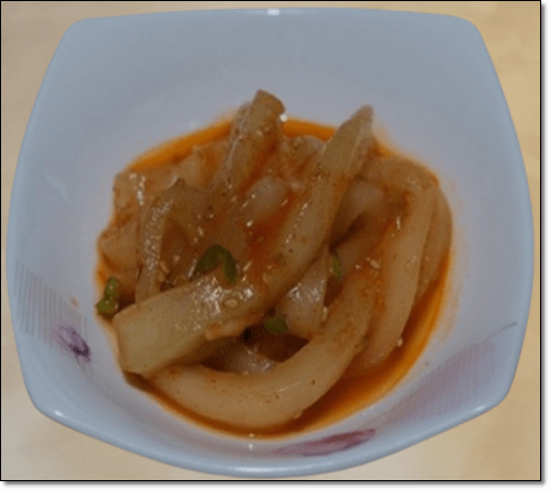 데친 노각 무침 
