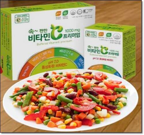 비타민 C 음식과 보충제 