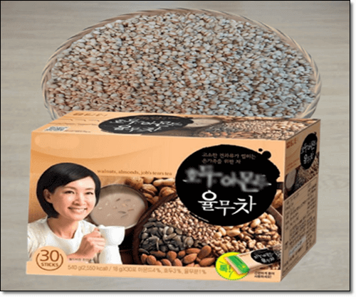 율무차제품과 율무