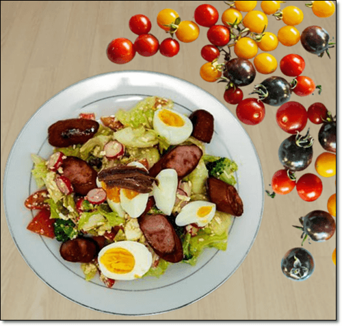 검은토마토와 토마토 음식