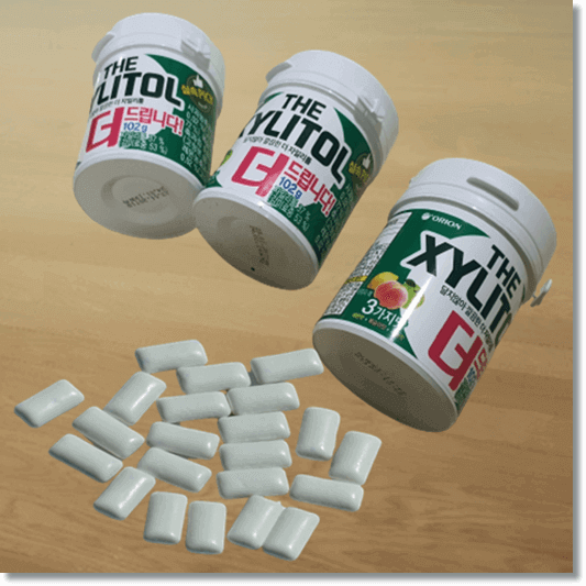 자일리톨 효능, 자일리톨 껌