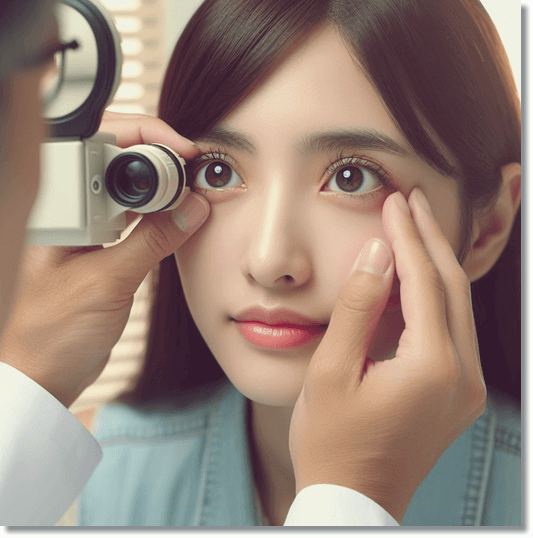 시력이 저하된 여성 1
