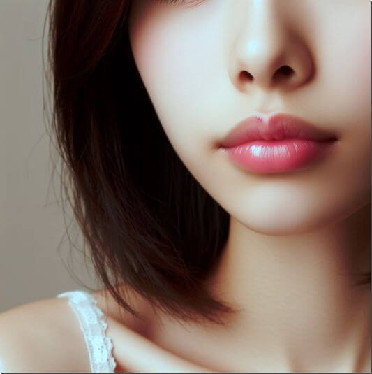 마누카꿀 효능 면역력 향상, 입술이 부르튼 여성