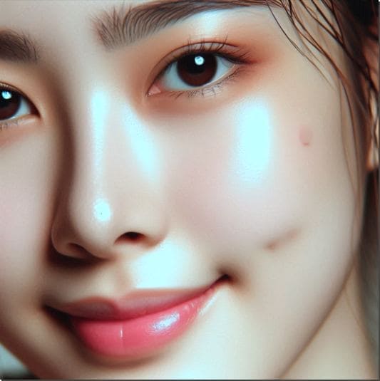 피부 트러블이 생긴 여성 4