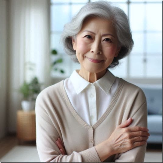 피부 건강이 좋은 노인 1