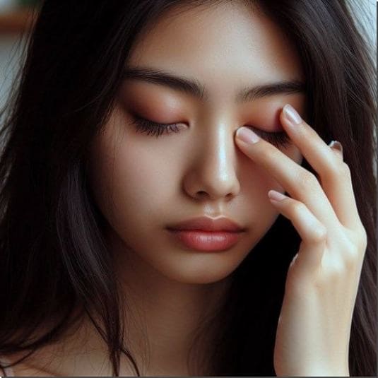 눈 질환이 생긴 여성 1