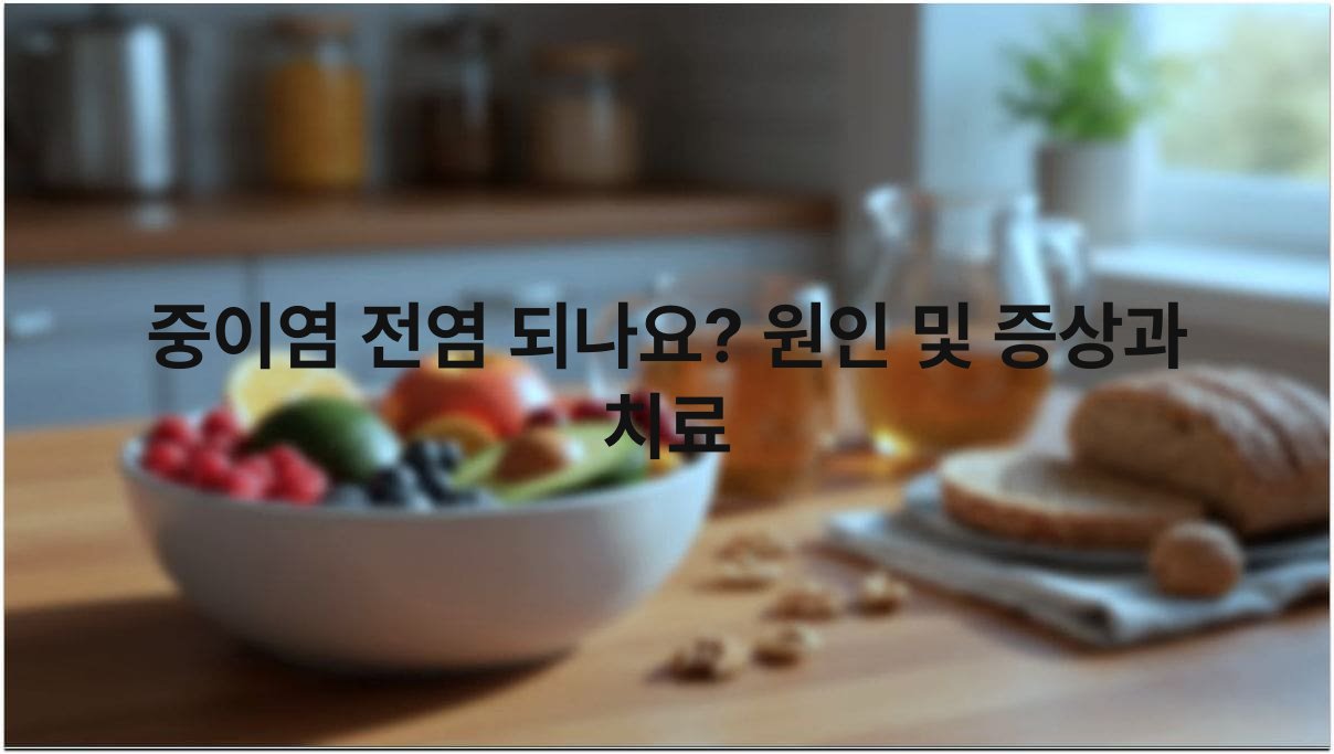 중이염 전염 되나요 원인 및 증상과 치료