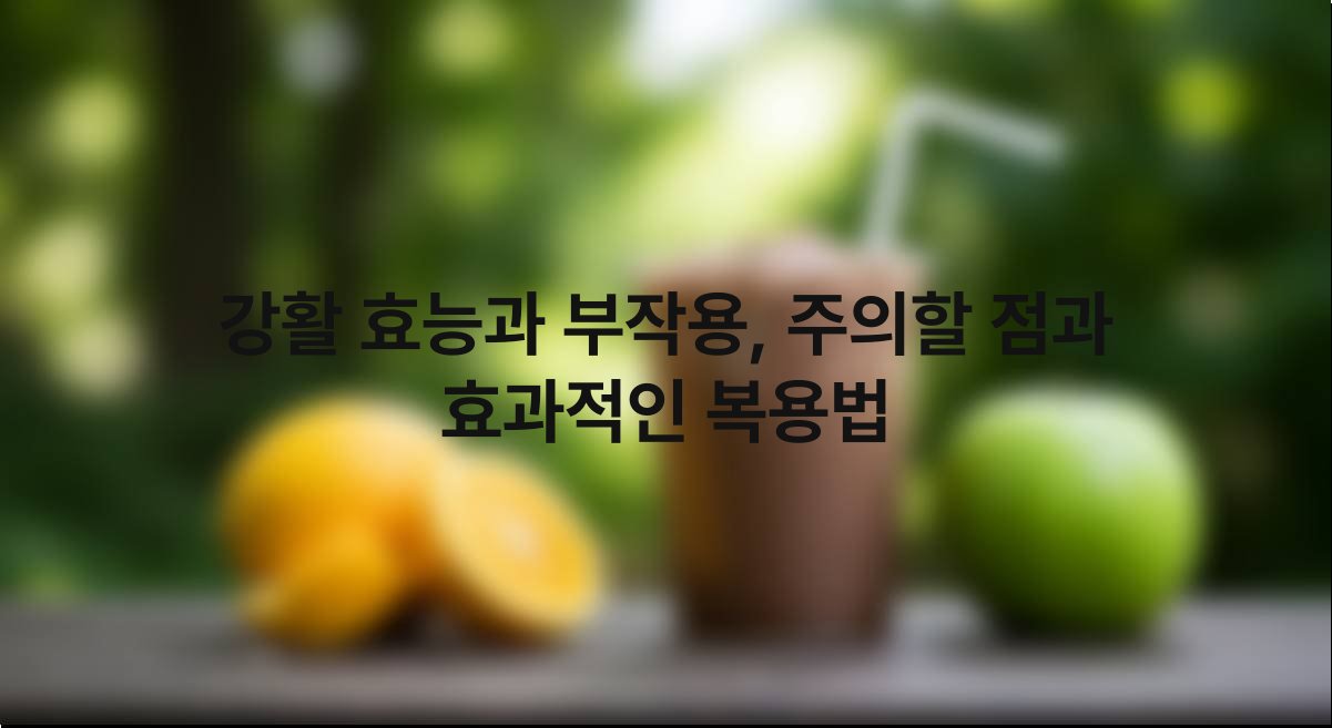 강활 효능과 부작용 주의할 점과 효과적인 복용법