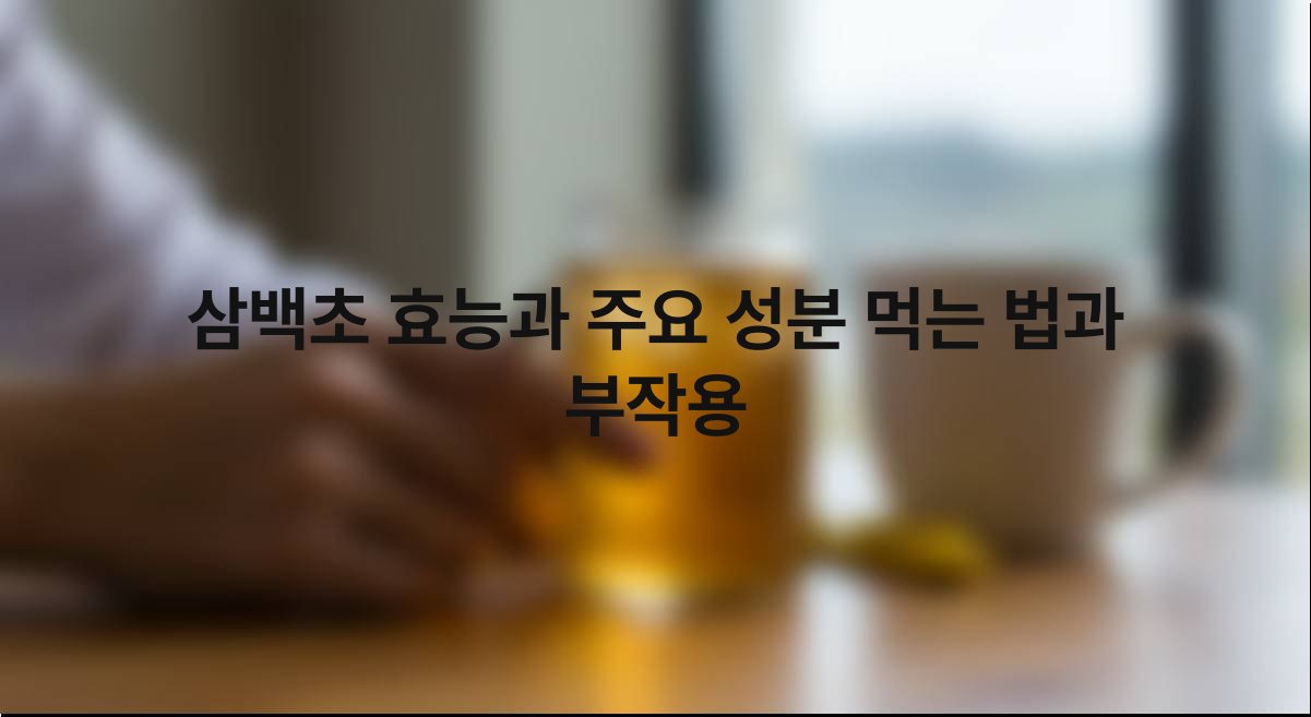삼백초 효능과 주요 성분 먹는 법과 부작용
