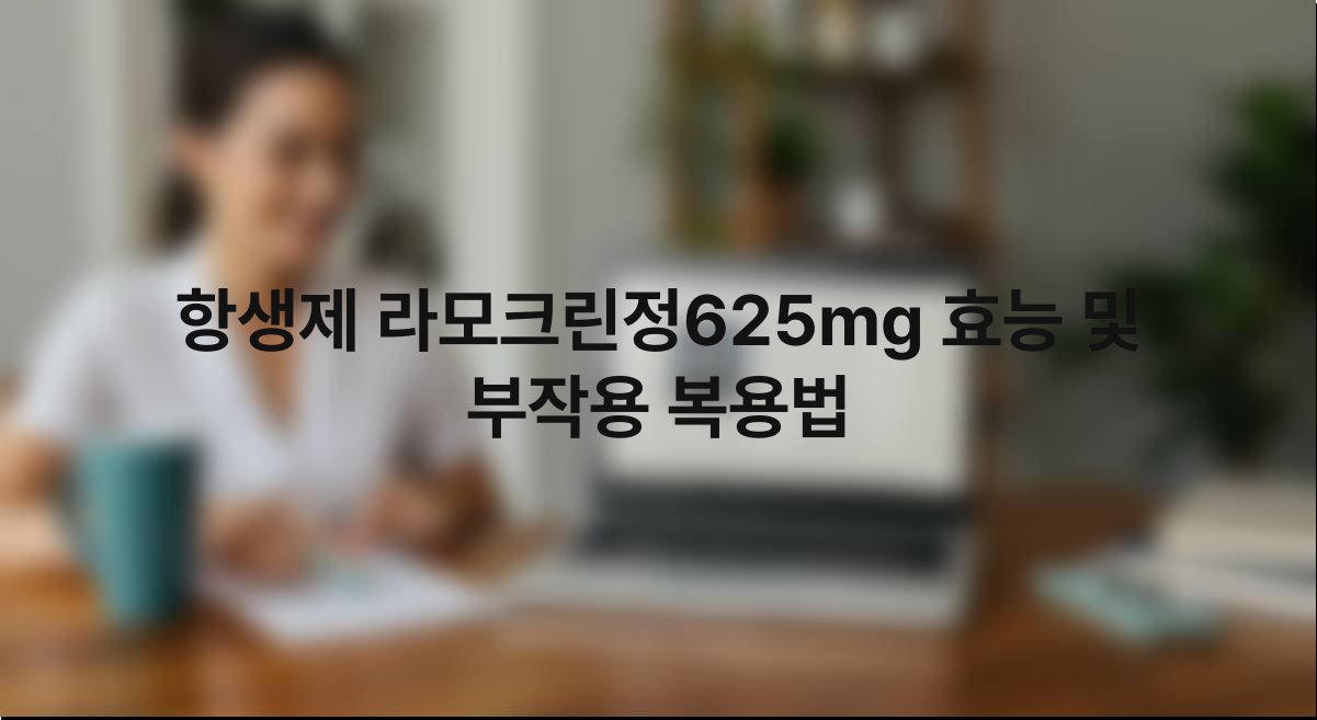 항생제 라모크린정625mg 효능 및 부작용 복용법