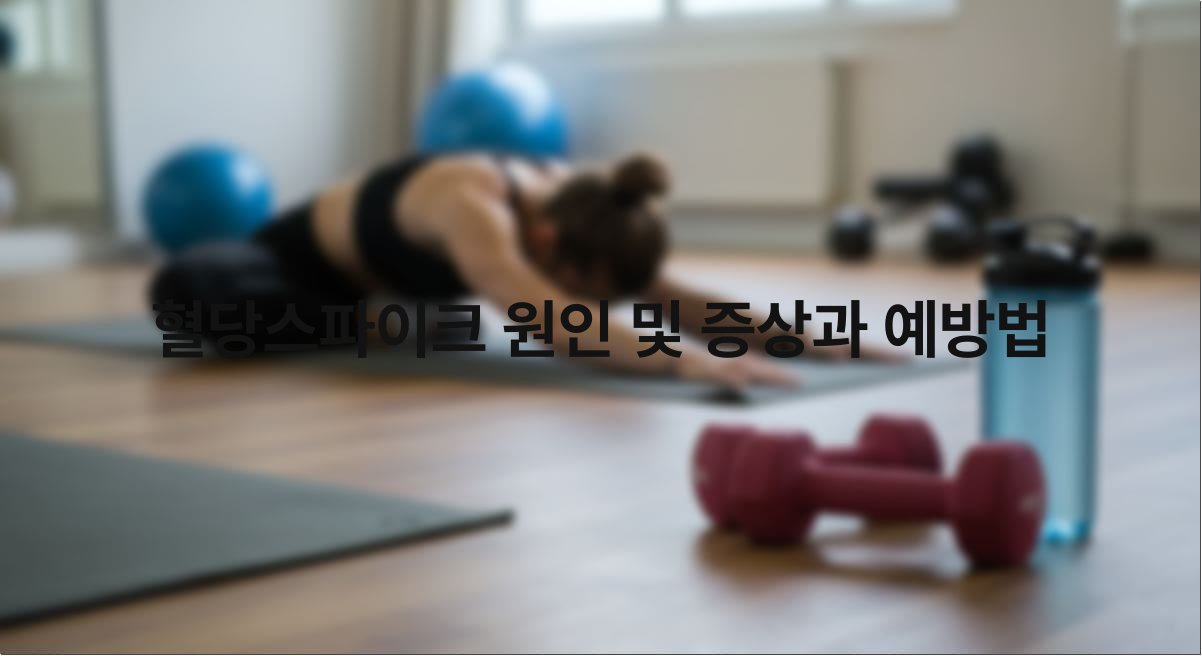 혈당스파이크 원인 및 증상과 예방법