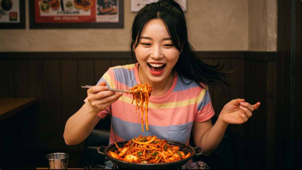 갈색지방 늘리는 법 5가지와 입증된 활성화 비법, 매운 음식 먹는 여성 사진
