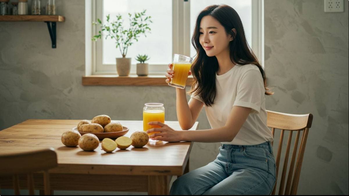 생감자즙 효능 및 주요 성분 먹는 법과 부작용