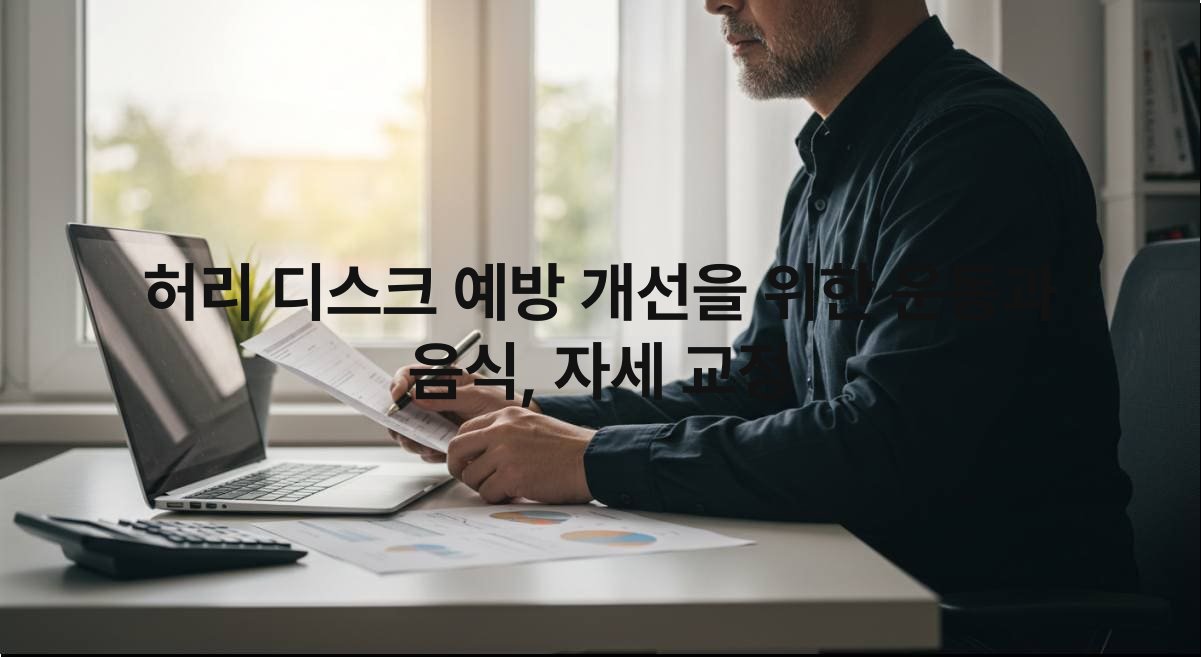 허리 디스크 예방 개선을 위한 운동과 음식, 자세 교정