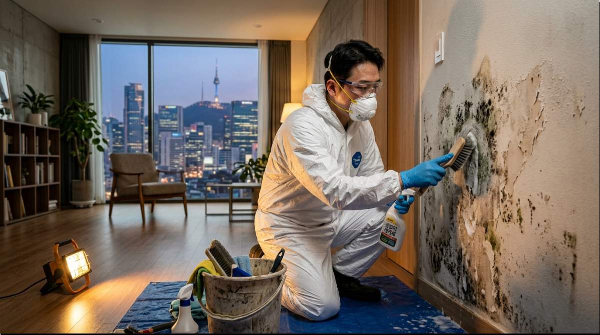 결로로 인한 벽지 곰팡이 제거, 원인 해결과 예방