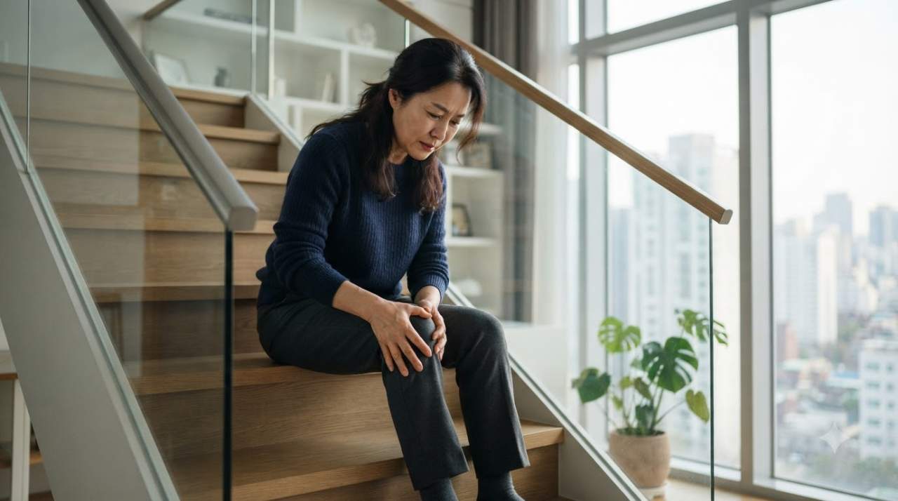 무릎 연골 건강 돕는 난각막 NEM 효능과 계단 통증 관리법